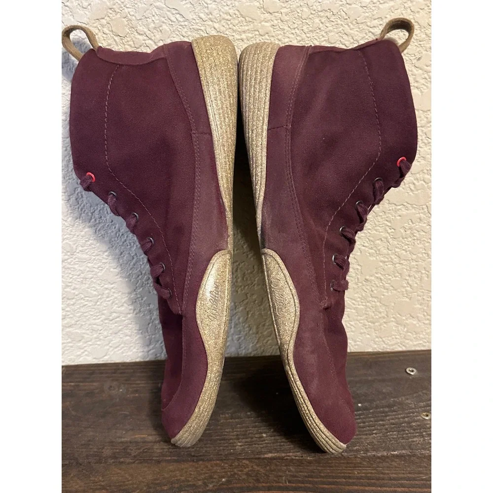 Wildling Barefoot Boots Mens 11 Burgundy Canvas Minimalist Shoes EU 44
